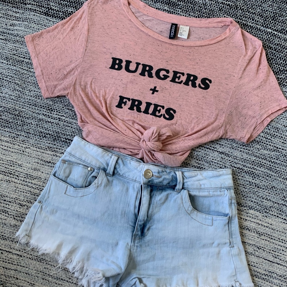 H&M “Burgers + Fries” Graphic T-Shirt